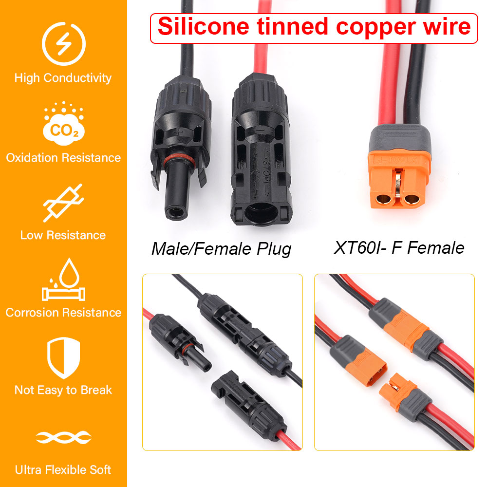 1/2/3/6M XT60 12AWG XT60i-F Fe - огляд і ціна Ipex Connector