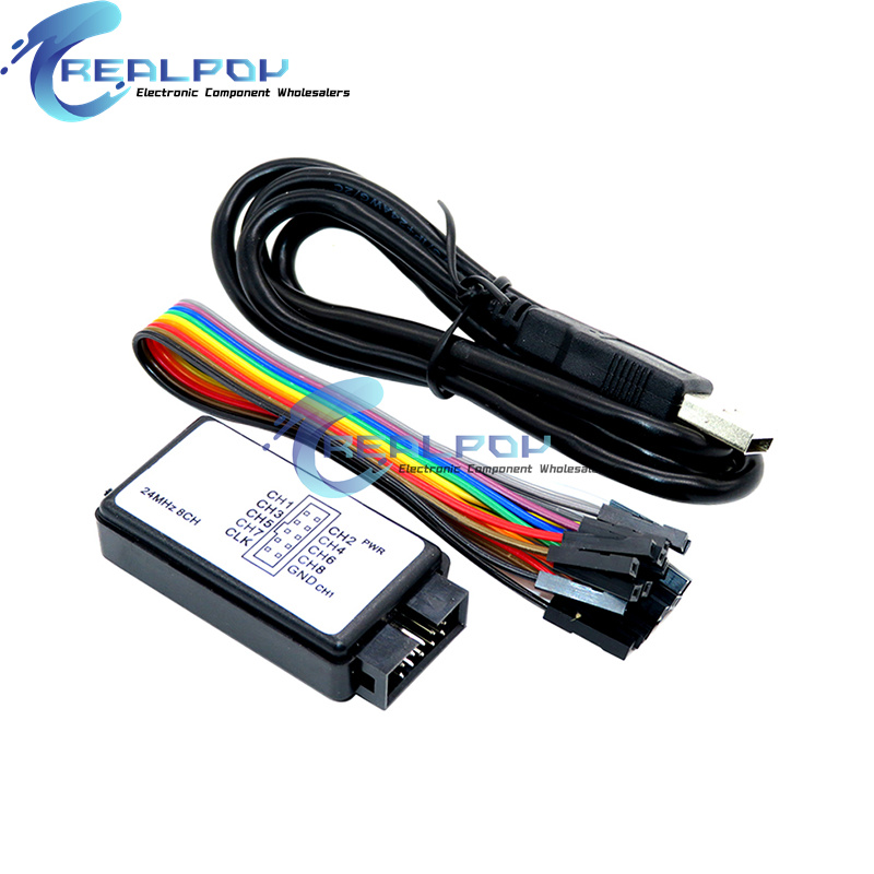 USB Logic Analyzer 24MHz 8 Cha - огляд і ціна Breadboard 400 Point