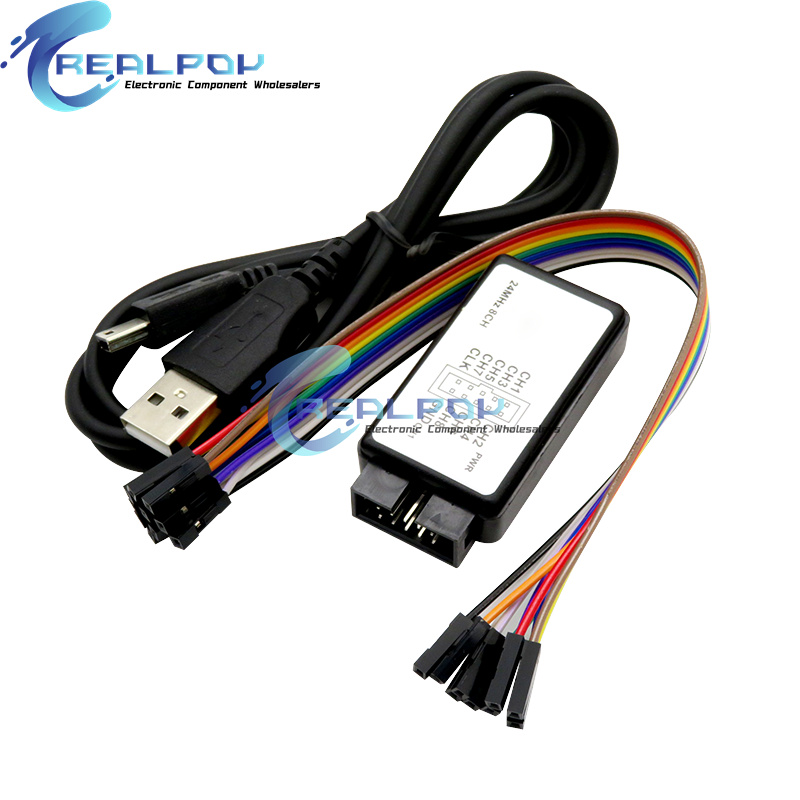 USB Logic Analyzer 24MHz 8 Cha - огляд і ціна Breadboard 400 Point