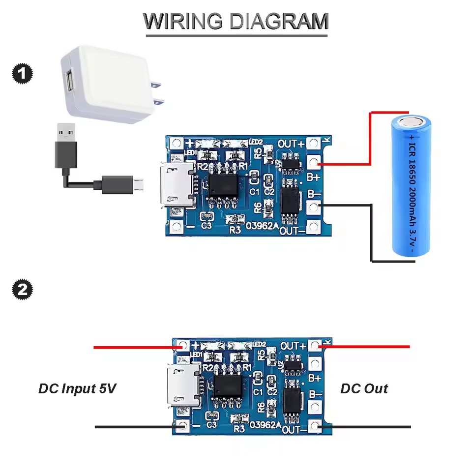 1-20Pcs Type-C/Micro/Mini USB  - огляд і ціна Li Ion Charger Module